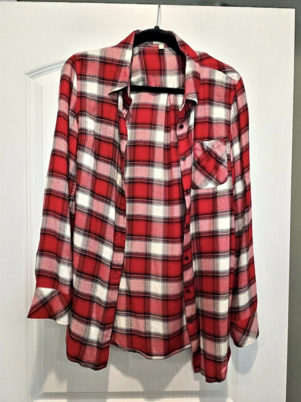 Talbots Plaid Rayon Button Down Size Small Like New